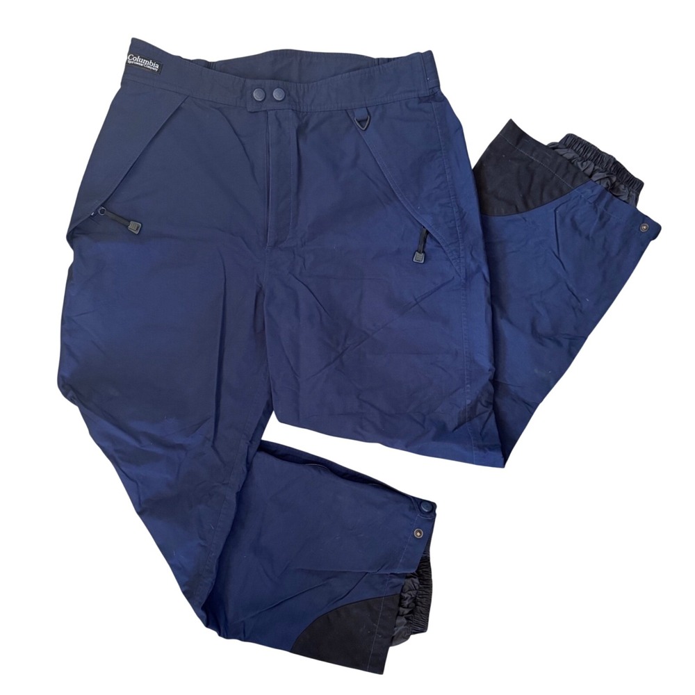 Columbia Omni-Tech Snow Pants Women XL Navy Waterproof Ski Winter Insulated‎